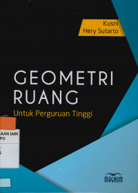 Geometri ruang : Untuk perguruan tinggi