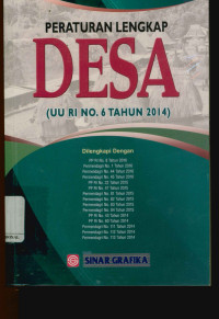 Peraturan lengkap desa (UU RI No.6 Tahun 2014)