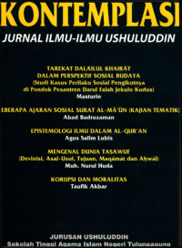 KONTEMPLASI: JURNAL KE-USHULUDDINAN