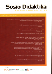 SOSIO DIDAKTIKA: SOCIAL SCIENCE EDUCATION JOURNAL