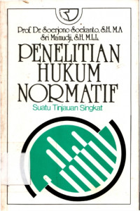 Image of Penelitian Hukum Normatif : Suatu Tinjauan singkat