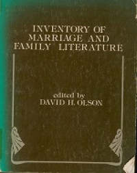 Inventory of marriage and family literature Volume V