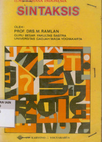 Ilmu Bahasa Indonesia : Sintaksis
