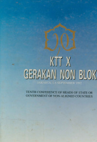 KTT X Gerakan  Non Blok  Tenh Conference of State or Government of Non-Aligned Countries