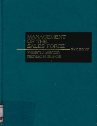 Management of the sales force