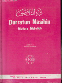 Durratun Nasihin : Mutiara muballigh 1 - 3