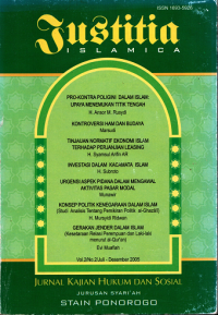 Justitia ISLAMICA : Jurnal Kajian Hukum dan Sosial