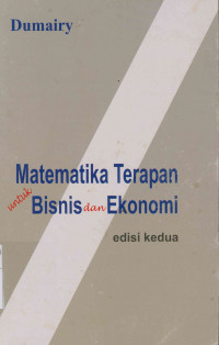 Matematika terapan untuk bisnis dan ekonomi