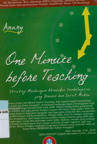 One minute before teaching