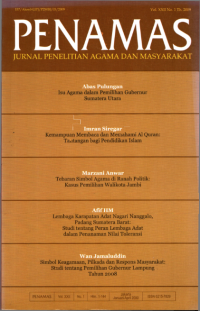 PENAMAS: JURNAL PENELITIAN AGAMA DAN MASYARAKAT