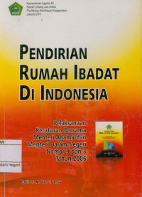 Pendirian Rumah Ibadat Di Indonesia