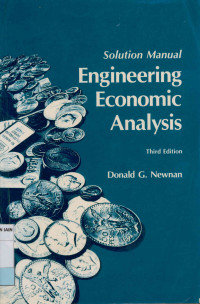 Image of Solution manual engineering economic analysis Third Edition
