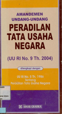 Amandemen Undang-Undang Peradilan Tata Usaha Negara