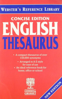 Concise edition english thesaurus