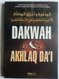 Dakwah & Akhlak Da'i