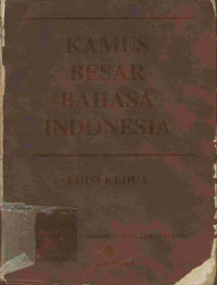 Kamus Besar Bahasa Indonesia Edisi Kedua