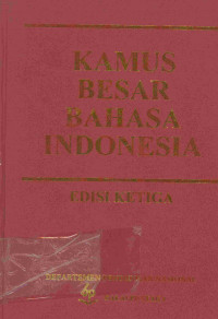 Kamus besar bahasa Indonesia Edisi Ketiga