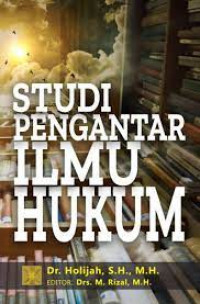 Studi Pengantar Ilmu Hukum