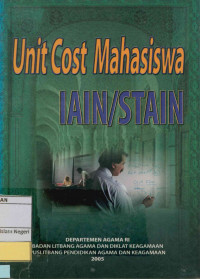 Unit cost mahasiswa IAIN/STAIN