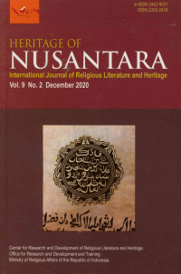 Heritage of Nusantara : International jaurnal of religious literature and haritage