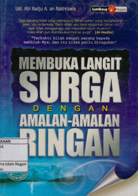 Membuka langit surga dengan amalan-amalan ringan