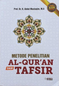 Metode penelitian al-qur'an dan tafsir